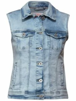 Jacken Cecil Jeansweste Denim Vest Light Blue In Denim Günstig Kaufen
