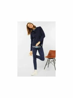 Pullover & Cardigans Cecil Kapuzenpullover In Blau Günstig Kaufen -Carlo Colucci Shop cecil kapuzenpullover in blau 1