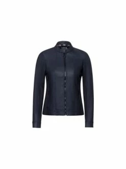 Jacken & Mäntel Cecil Kunstlederjacken In Blau Günstig Kaufen -Carlo Colucci Shop cecil kunstlederjacken in blau 2