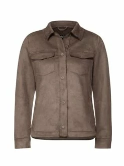 Jacken Cecil Kurzjacke Velour Overshirt In Taupe Günstig Kaufen