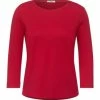 Shirts, Tops & Longsleeves Cecil Langarmshirt In Cherry Red Günstig Kaufen