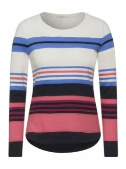 Große Größen Cecil Langarmshirt In Deep Blue Günstig Kaufen