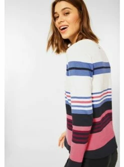 Große Größen Cecil Langarmshirt In Deep Blue Günstig Kaufen -Carlo Colucci Shop cecil langarmshirt in deep blue 17