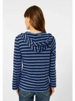 Große Größen Cecil Langarmshirt In Deep Blue Günstig Kaufen -Carlo Colucci Shop cecil langarmshirt in deep blue 2