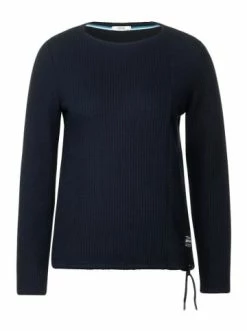 Große Größen Cecil Langarmshirt In Deep Blue Günstig Kaufen