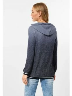 Große Größen Cecil Langarmshirt In Night Sky Blue Melange Günstig Kaufen -Carlo Colucci Shop cecil langarmshirt in night sky blue melange 2