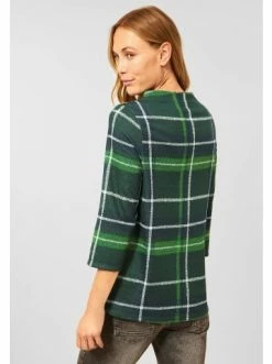 Große Größen Cecil Langarmshirt In Ponderosa Pine Green Günstig Kaufen -Carlo Colucci Shop cecil langarmshirt in ponderosa pine green 2