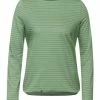 Shirts, Tops & Longsleeves Cecil Langarmshirt In Salvia Green Melange Günstig Kaufen -Carlo Colucci Shop cecil langarmshirt in salvia green melange