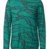Große Größen Cecil Langarmshirt In Smaragd Green Melange Günstig Kaufen