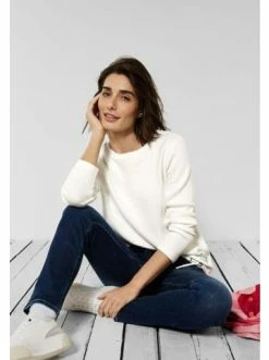 Große Größen Cecil Langarmshirt In Vanilla White Günstig Kaufen -Carlo Colucci Shop cecil langarmshirt in vanilla white 7