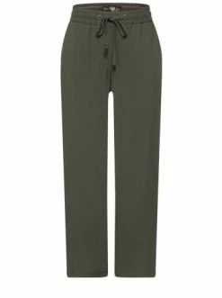 Große Größen Cecil Loose Fit Hose Mit Wide Legs In Grün Günstig Kaufen