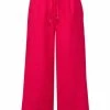 Große Größen Cecil Loose Fit Leinenhose Rasberry Red Günstig Kaufen