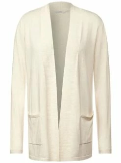 Große Größen Cecil Offener Basic Cardigan In Weiß Günstig Kaufen
