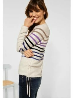 Pullover & Cardigans Cecil Pullover In Birch White Melange Günstig Kaufen -Carlo Colucci Shop cecil pullover in birch white melange 6