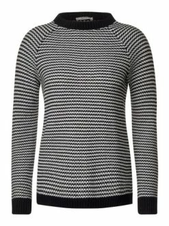 Pullover & Cardigans Cecil Pullover In Black Günstig Kaufen