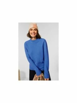 Pullover & Cardigans Cecil Pullover In Blau Günstig Kaufen