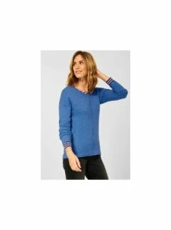 Pullover & Cardigans Cecil Pullover In Blau Günstig Kaufen