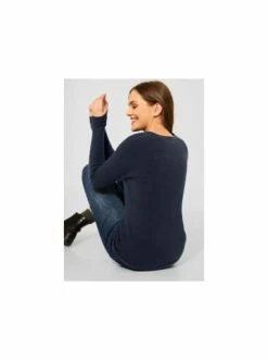 Pullover & Cardigans Cecil Pullover In Dunkel-blau Günstig Kaufen -Carlo Colucci Shop cecil pullover in dunkel blau 16