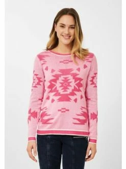 Pullover & Cardigans Cecil Pullover In Dynamic Pink Günstig Kaufen -Carlo Colucci Shop cecil pullover in dynamic pink 1