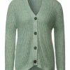 Pullover & Cardigans Cecil Pullover In Salvia Green Melange Günstig Kaufen -Carlo Colucci Shop cecil pullover in salvia green melange