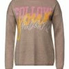 Pullover & Cardigans Cecil Pullover In Taupe Melange Günstig Kaufen