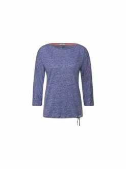 Große Größen Cecil Rundhals T-Shirt In Blau Günstig Kaufen -Carlo Colucci Shop cecil rundhals t shirt in blau 4