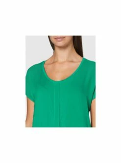 Große Größen Cecil Rundhals T-Shirt In Grün Günstig Kaufen -Carlo Colucci Shop cecil rundhals t shirt in grun 3