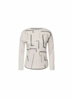 Große Größen Cecil Rundhals T-Shirt In Taupe Günstig Kaufen -Carlo Colucci Shop cecil rundhals t shirt in taupe 3