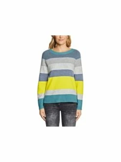Pullover & Cardigans Cecil Rundhalspullover In Kombi Günstig Kaufen