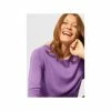 Pullover & Cardigans Cecil Rundhalspullover In Violett Günstig Kaufen -Carlo Colucci Shop cecil rundhalspullover in violett