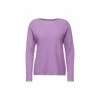 Pullover & Cardigans Cecil Rundhalspullover In Violett Günstig Kaufen