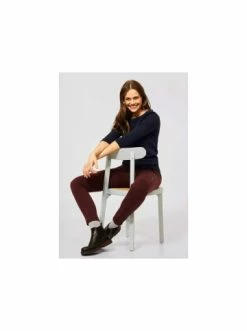 Große Größen Cecil Rundkragen Langarmshirt In Blau Günstig Kaufen -Carlo Colucci Shop cecil rundkragen langarmshirt in blau 2