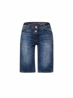Hosen Cecil Shorts In Mittel-blau Günstig Kaufen -Carlo Colucci Shop cecil shorts in mittel blau 2
