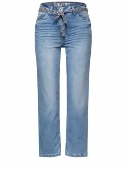 Große Größen Cecil Slim Fit Jeans In 7/8-LÃ¤nge Light Blue Wash Günstig Kaufen