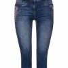 Große Größen Cecil Slim Fit Jeans Mit Stickerei Mid Blue Wash Günstig Kaufen -Carlo Colucci Shop cecil slim fit jeans mit stickerei mid blue wash