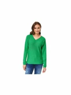 Pullover & Cardigans Cecil Strickpullover In Grün Günstig Kaufen