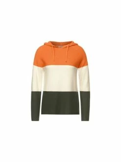 Pullover & Cardigans Cecil Strickpullover In Orange Günstig Kaufen -Carlo Colucci Shop cecil strickpullover in orange 2