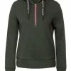 Sweat & Fleece Cecil Sweatshirt In Deep Pine Green Günstig Kaufen -Carlo Colucci Shop cecil sweatshirt in deep pine green