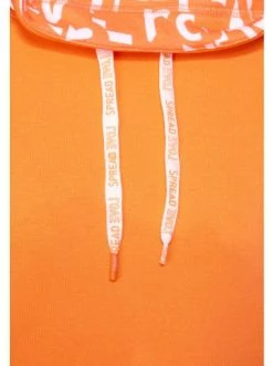 Sweat & Fleece Cecil Sweatshirt Mit Großem Kragen In Orange Günstig Kaufen -Carlo Colucci Shop cecil sweatshirt mit grossem kragen in orange 1