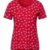 Shirts, Tops & Longsleeves Cecil T-Shirt In Vibrant Red Günstig Kaufen