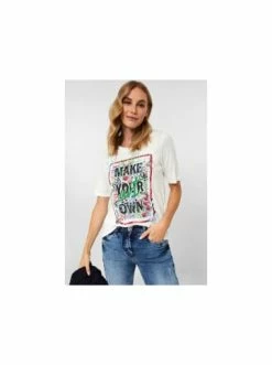 Shirts, Tops & Longsleeves Cecil T-Shirts In Gelb Günstig Kaufen