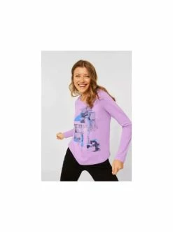 Große Größen Cecil T-Shirts In Violett Günstig Kaufen