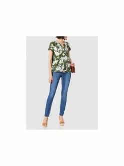 Große Größen Cecil V-Kragen T-Shirt In Olive Günstig Kaufen -Carlo Colucci Shop cecil v kragen t shirt in olive 2