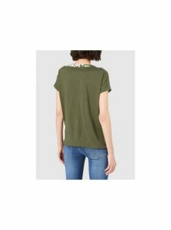 Große Größen Cecil V-Kragen T-Shirt In Olive Günstig Kaufen -Carlo Colucci Shop cecil v kragen t shirt in olive 3