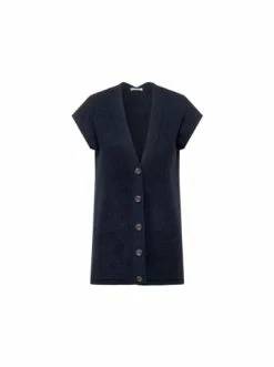 Jacken & Mäntel Cecil Westen In Blau Günstig Kaufen -Carlo Colucci Shop cecil westen in blau 1